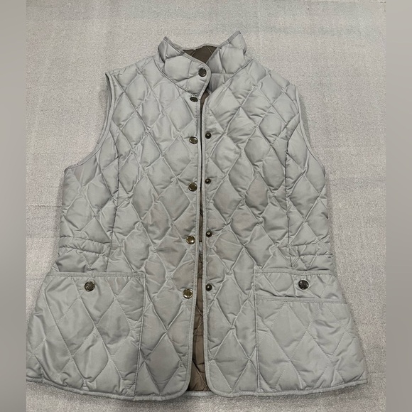 Eddie Bauer Jackets & Blazers - [S]Eddie Bauer EB550 Women's Quilted Silver Down Vest